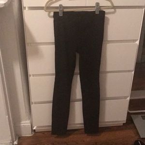 J. Crew Collection Black suede leggings